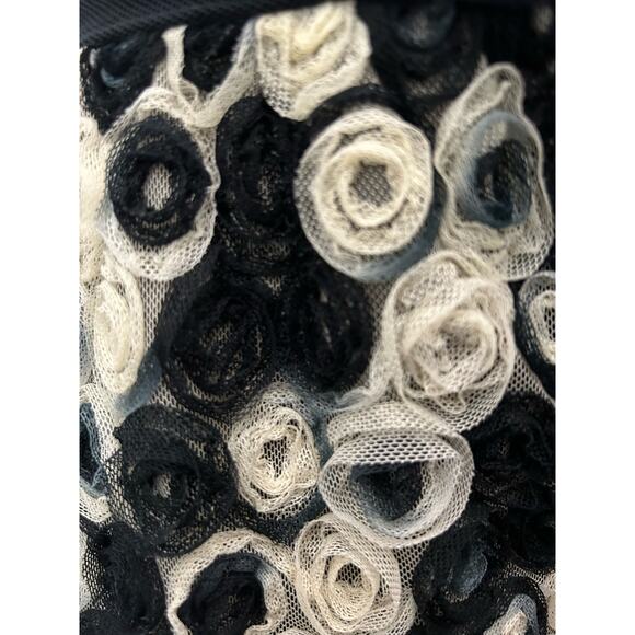 Samuel Dong Black and White Midi Dress - Picture 4 of 8